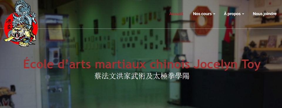 École D'Arts Martiaux Chinois Jocelyn Toy en Ligne 