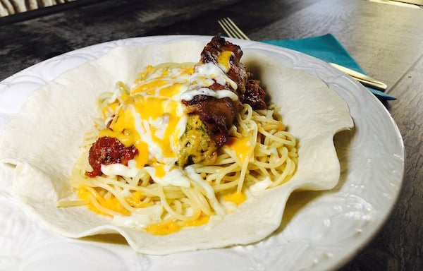 Fajitas Sauce à Spaghetti et Poulet Farci Bacon 10