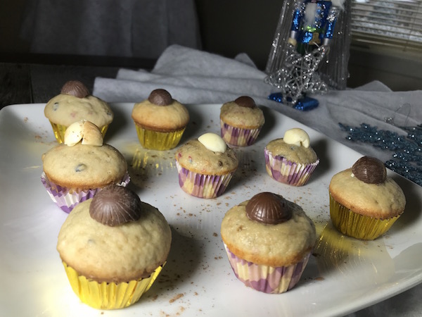 Muffins Bleuets Framboises et Bananes 3