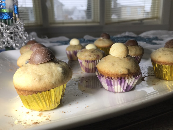 Muffins Bleuets Framboises et Bananes 4