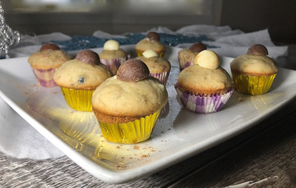 Muffins Bleuets Framboises et Bananes 7
