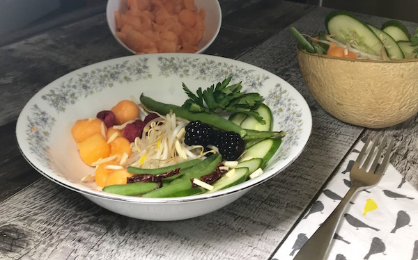 Salade de Chop Suey Fruits et Sauce aux Framboises 9
