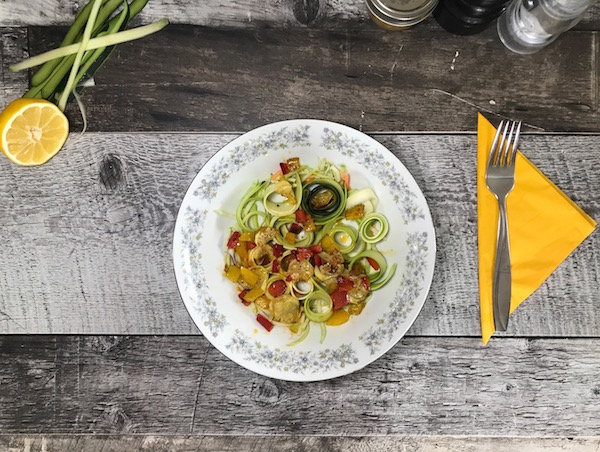 Salade de Zucchinis et Légumes Rôtis 2