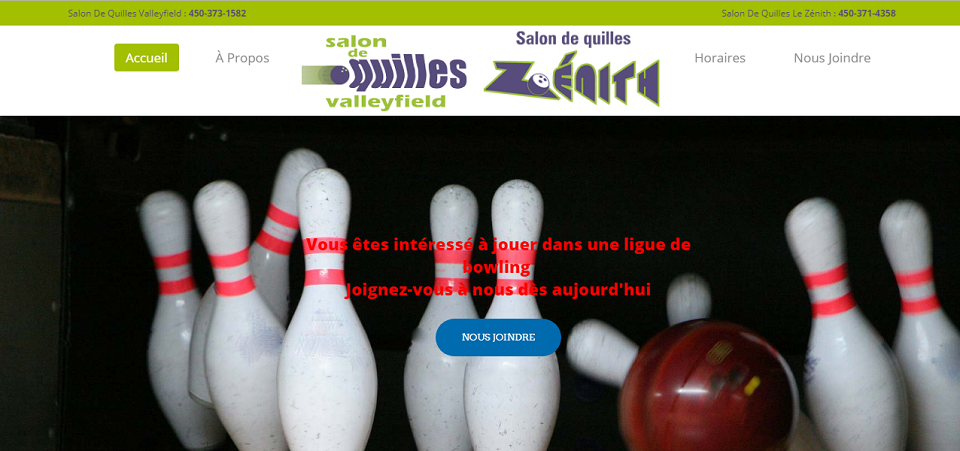 Salon de Quilles Zénith en Ligne 